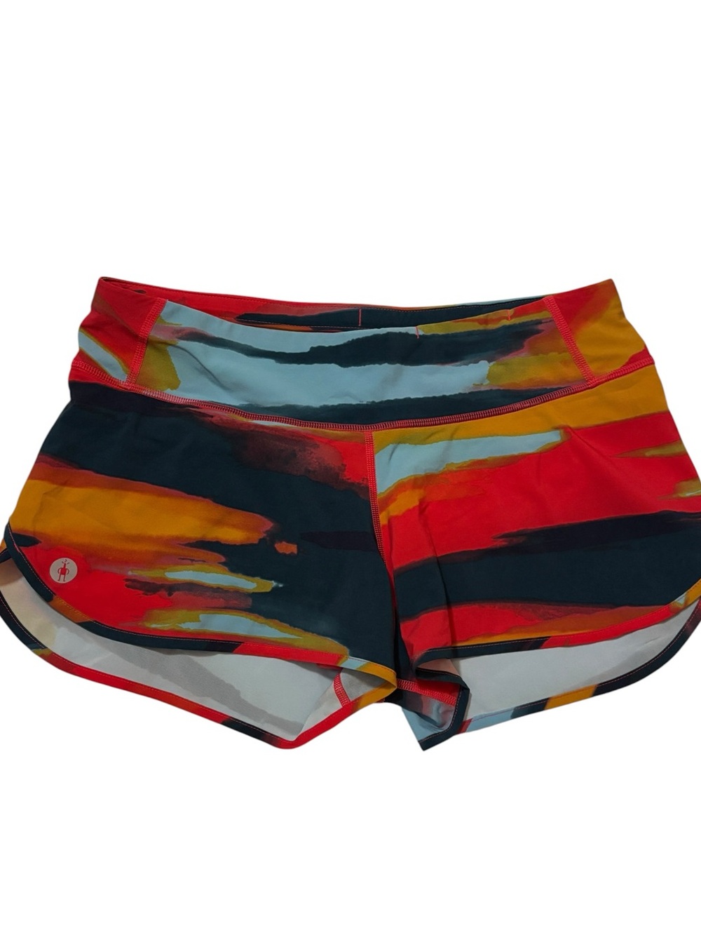 Smartwool Active Running Shorts | Women’s Small | Colorful Abstract Print🌈